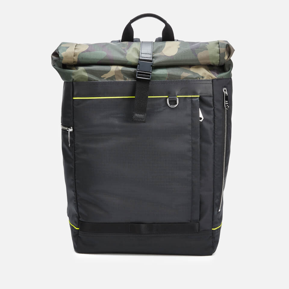 PS Paul Smith Men's Naked Lady Rolltop Backpack - Camo Green