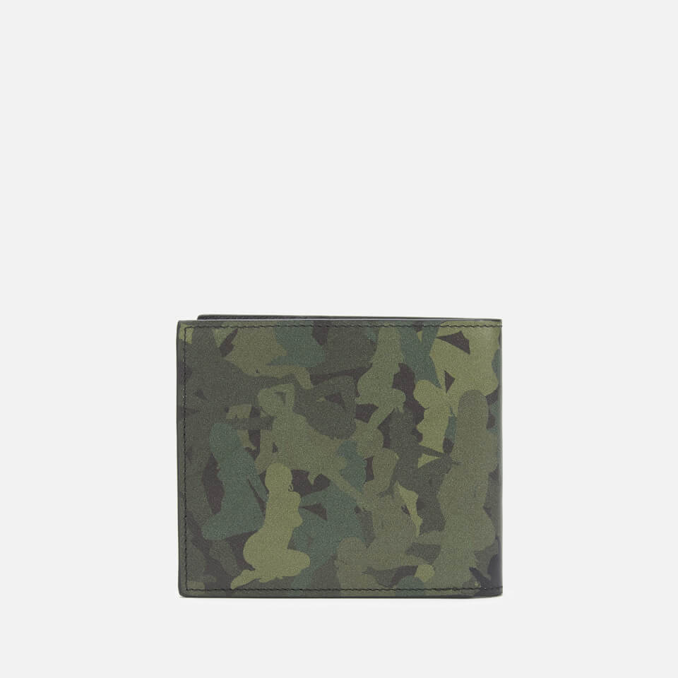 PS Paul Smith Men's Billfold Naked Lady Camo Wallet - Green