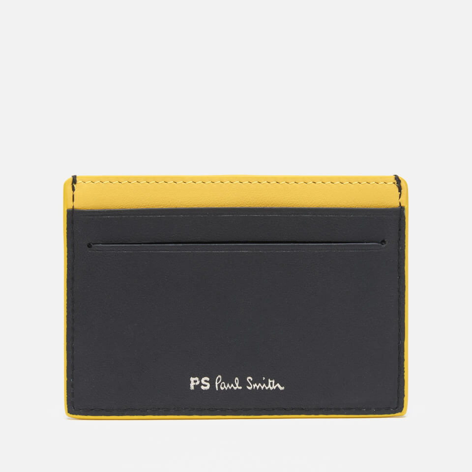 PS Paul Smith Men's Zebra Patch Flat Card Holder - Black