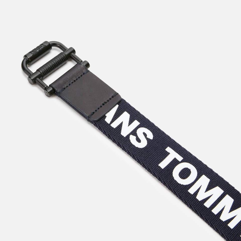 Tommy Jeans Men's Roller Webbing Belt - Tommy Navy