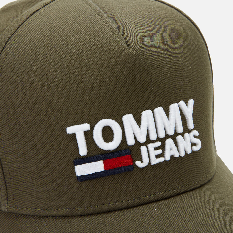 Tommy Jeans Men's Logo Cap - Olive Green