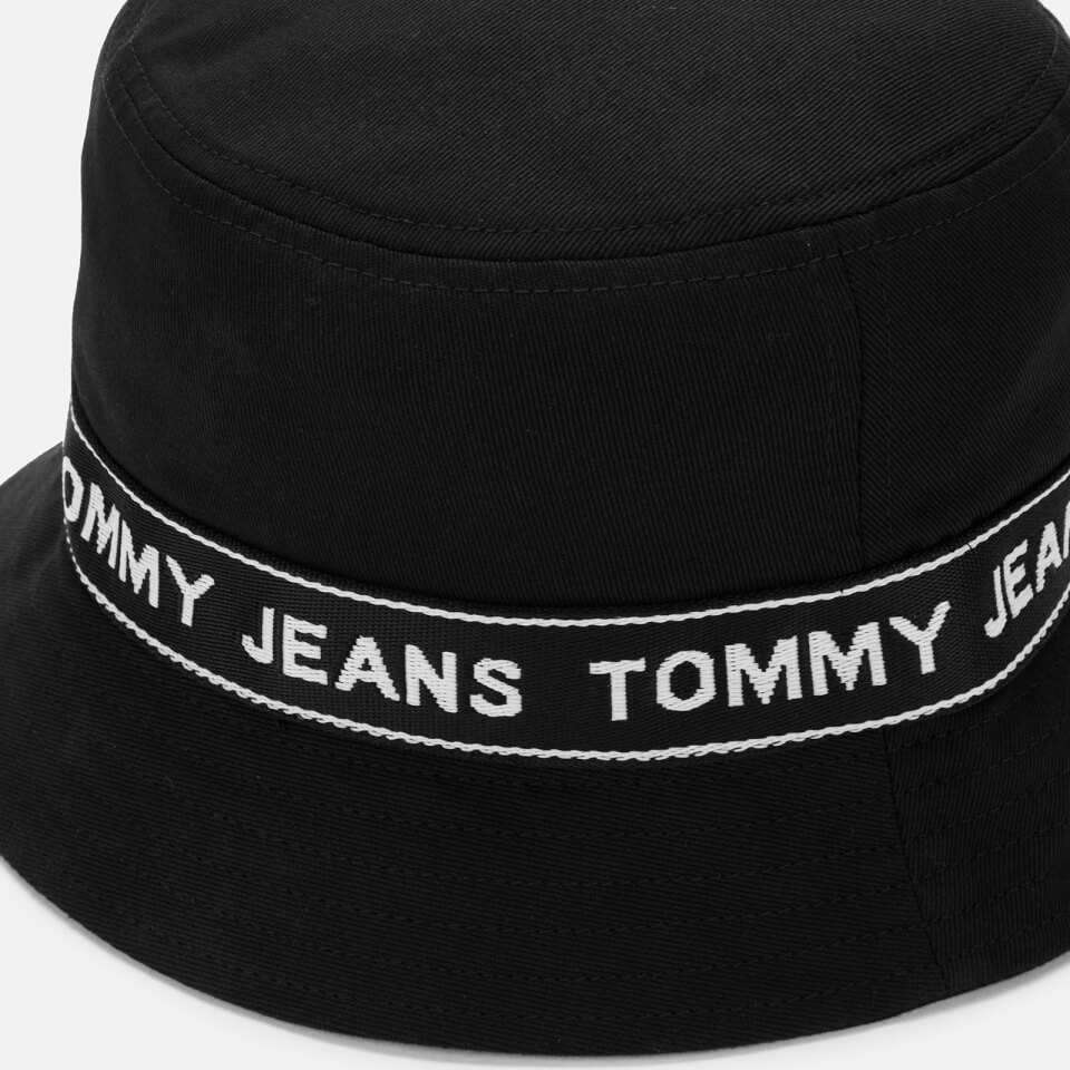 Tommy Jeans Men's Logo Tape Bucket Hat - Black