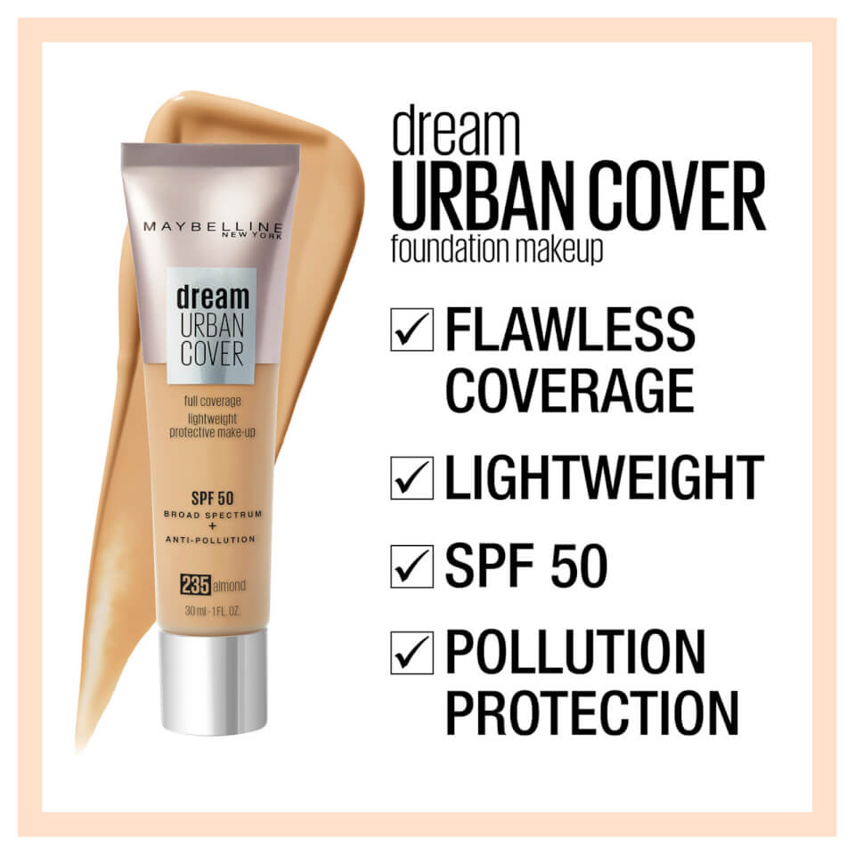 Maybelline Dream Urban Cover SPF50 Foundation - 128 Warm Nude