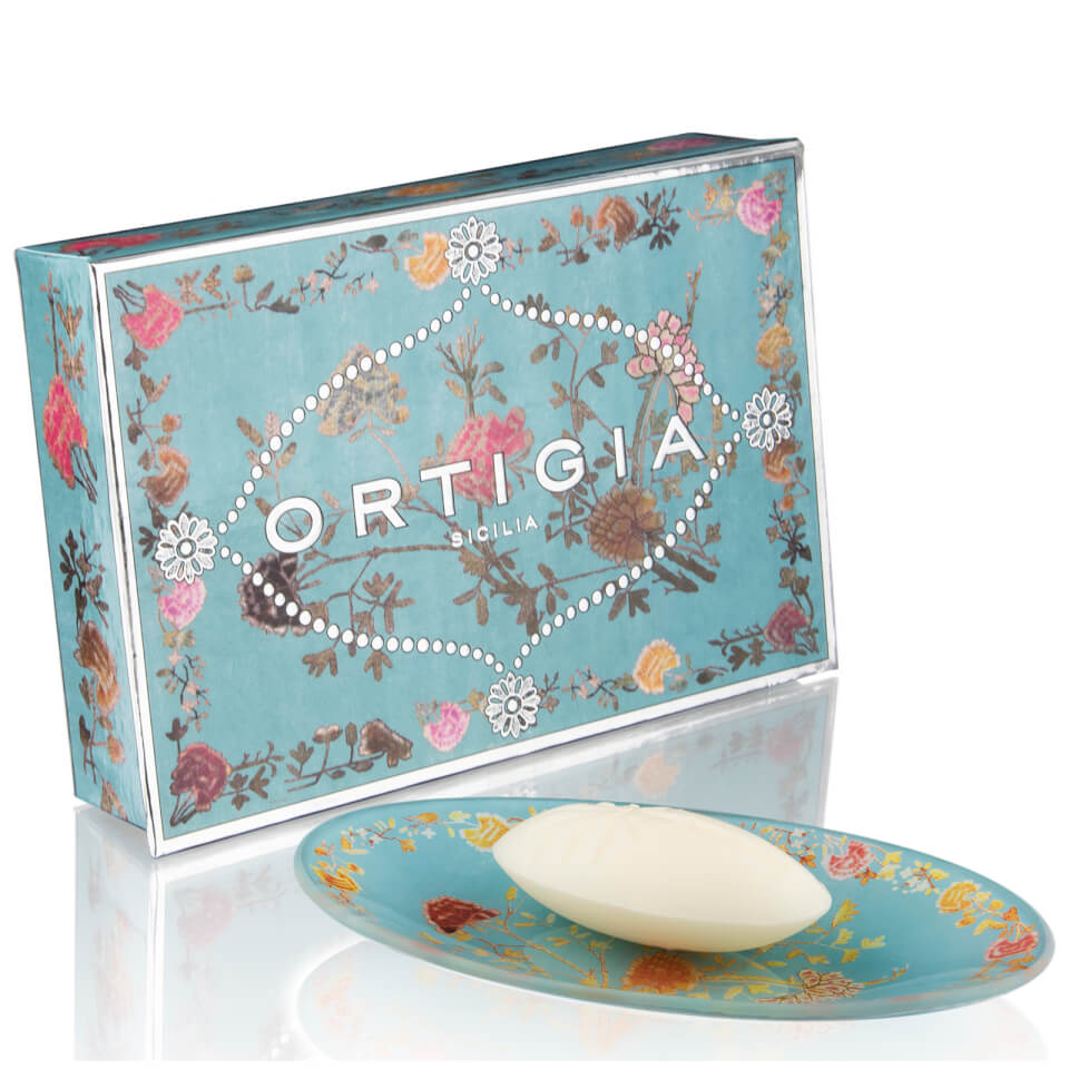 Ortigia Florio Glass Plate & Soap Set