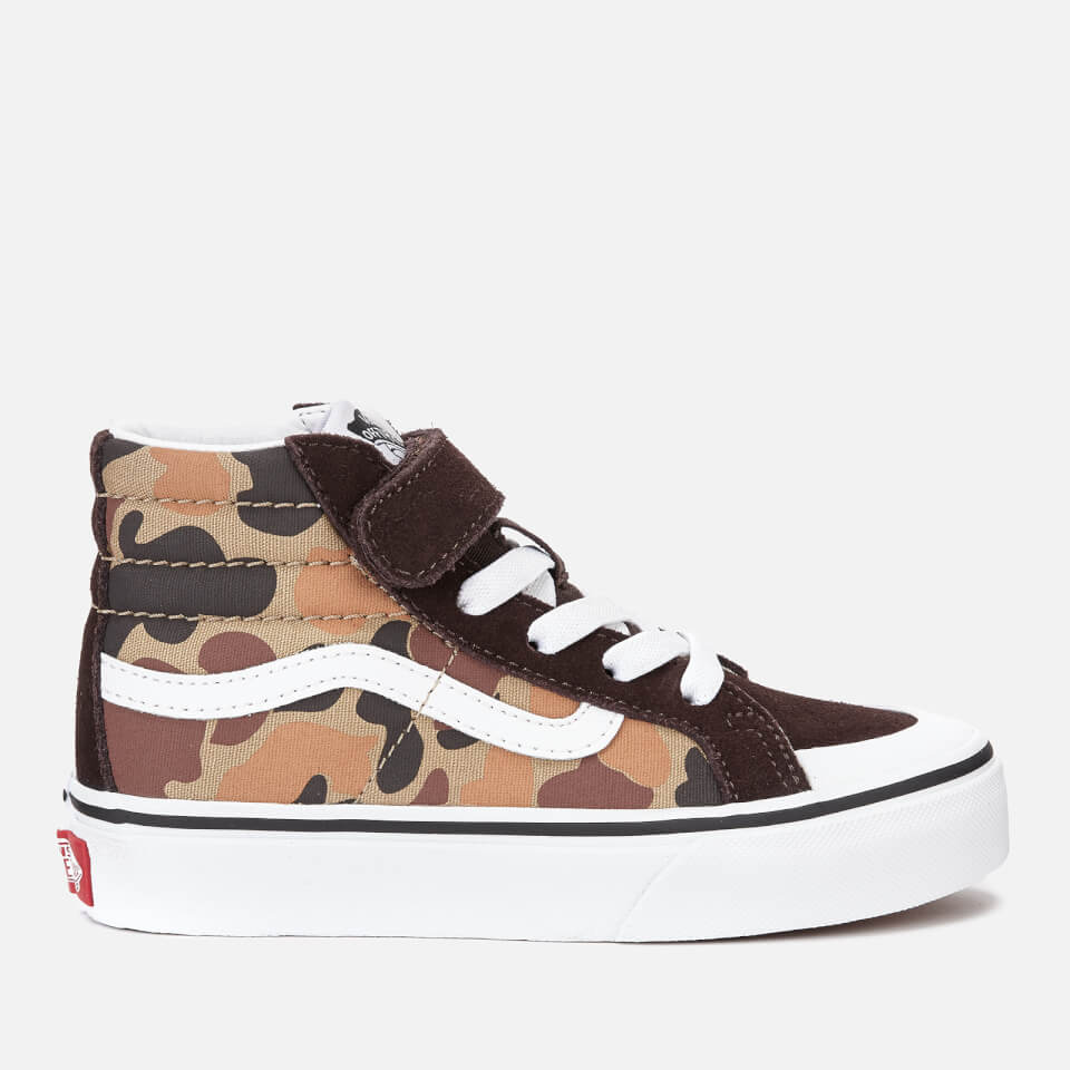 Vans Kids' Sk8-Hi Reissue 138 Vintage Camo Trainers - Chocolate Torte/True  White | Worldwide Delivery | Allsole