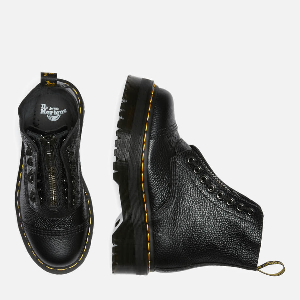 Dr. Martens Women's Sinclair Leather Zip Front Boots - Black