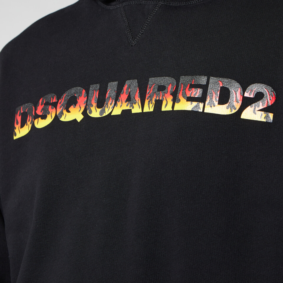 【関税込み】dsquared2 'D2 Flame' hoodie D2 Flamen Tie&Dyed K2 Over Hoodie