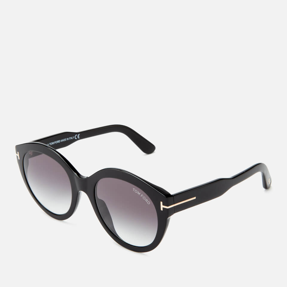 Tom Ford Women's Rosanna Sunglasses - Shiny Black/Gradient Smoke