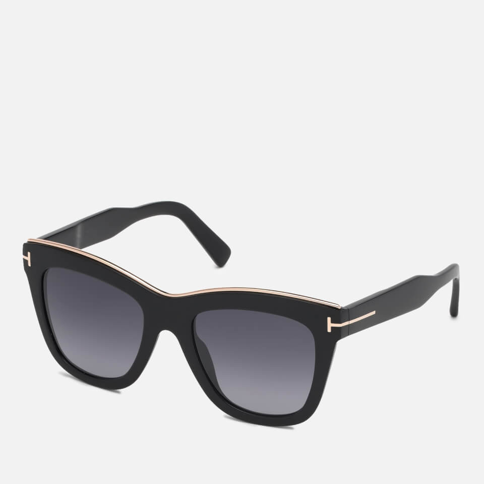 Tom Ford Women's Julie Sunglasses - Shiny Black/Smoke Mirror