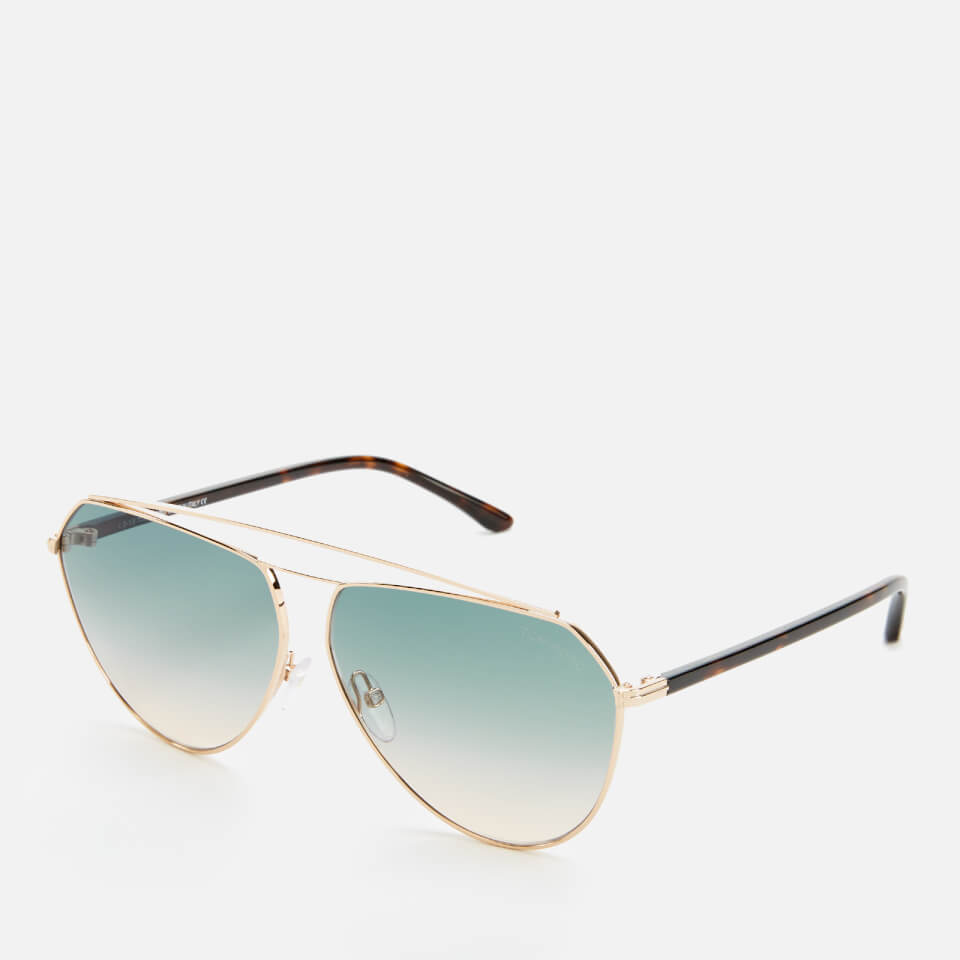 Tom Ford Women's Binx Sunglasses - Shiny Rose Gold/Gradient Green