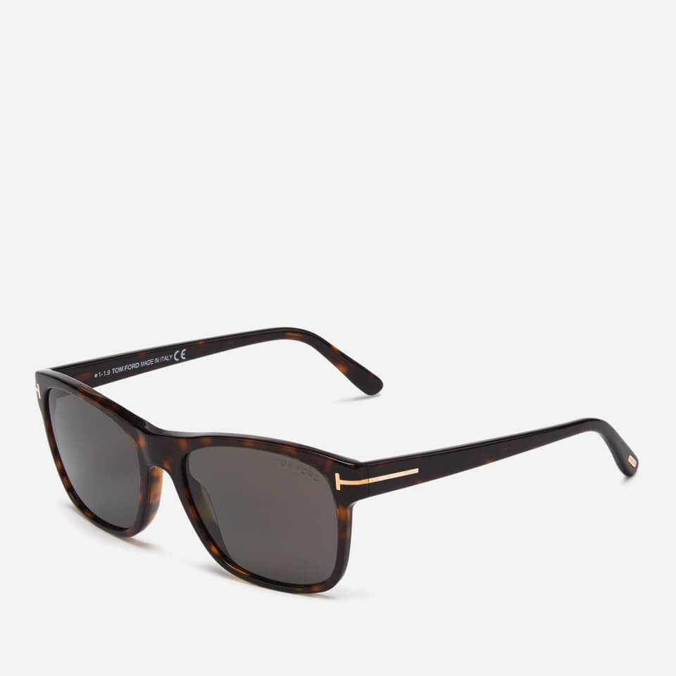 Tom Ford Men's Guilio Sunglasses - Dark Havana/Smoke Polarized