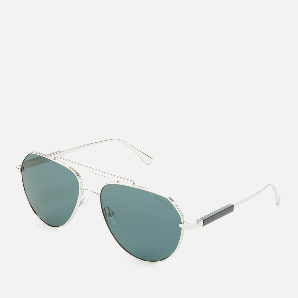 Tom Ford Men's Andes Sunglasses - Shiny Palladium/Blue