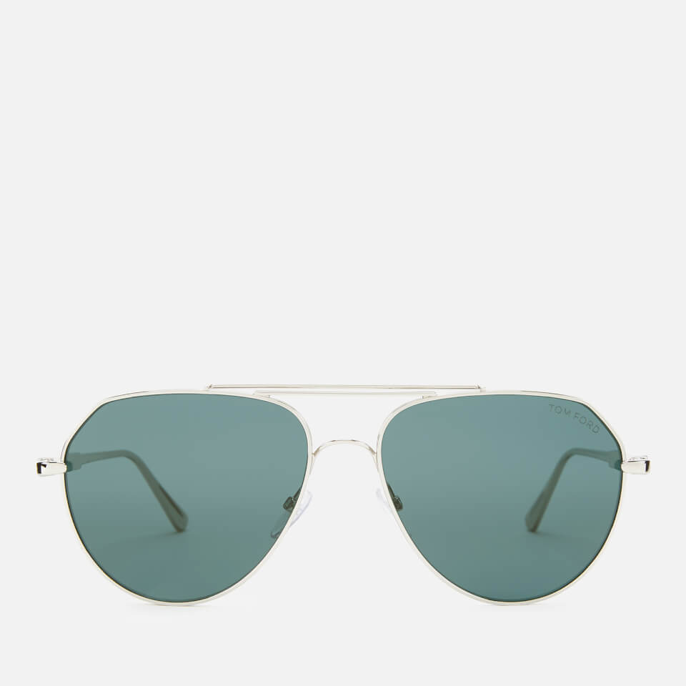 Tom Ford Men's Andes Sunglasses - Shiny Palladium/Blue