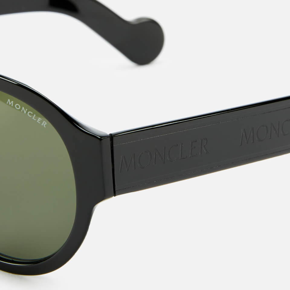 Moncler Men's Acetate Sunglasses - Shiny Black/Green