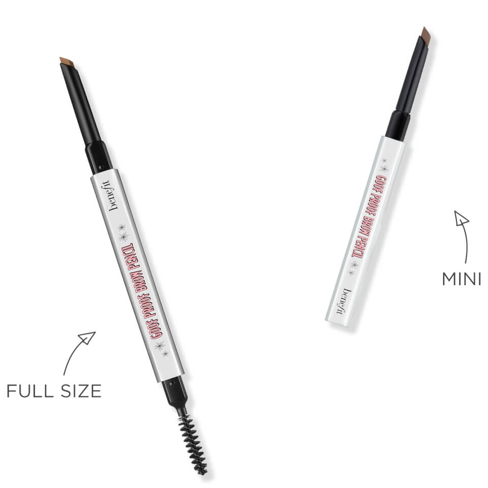 benefit Goof Proof Easy Shape & Fill Brow Pencil Duo Set Shade 4.5 Neutral Deep Brown