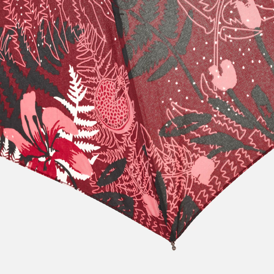 Radley Women's Botanical Floral Mini Umbrella - Merlot