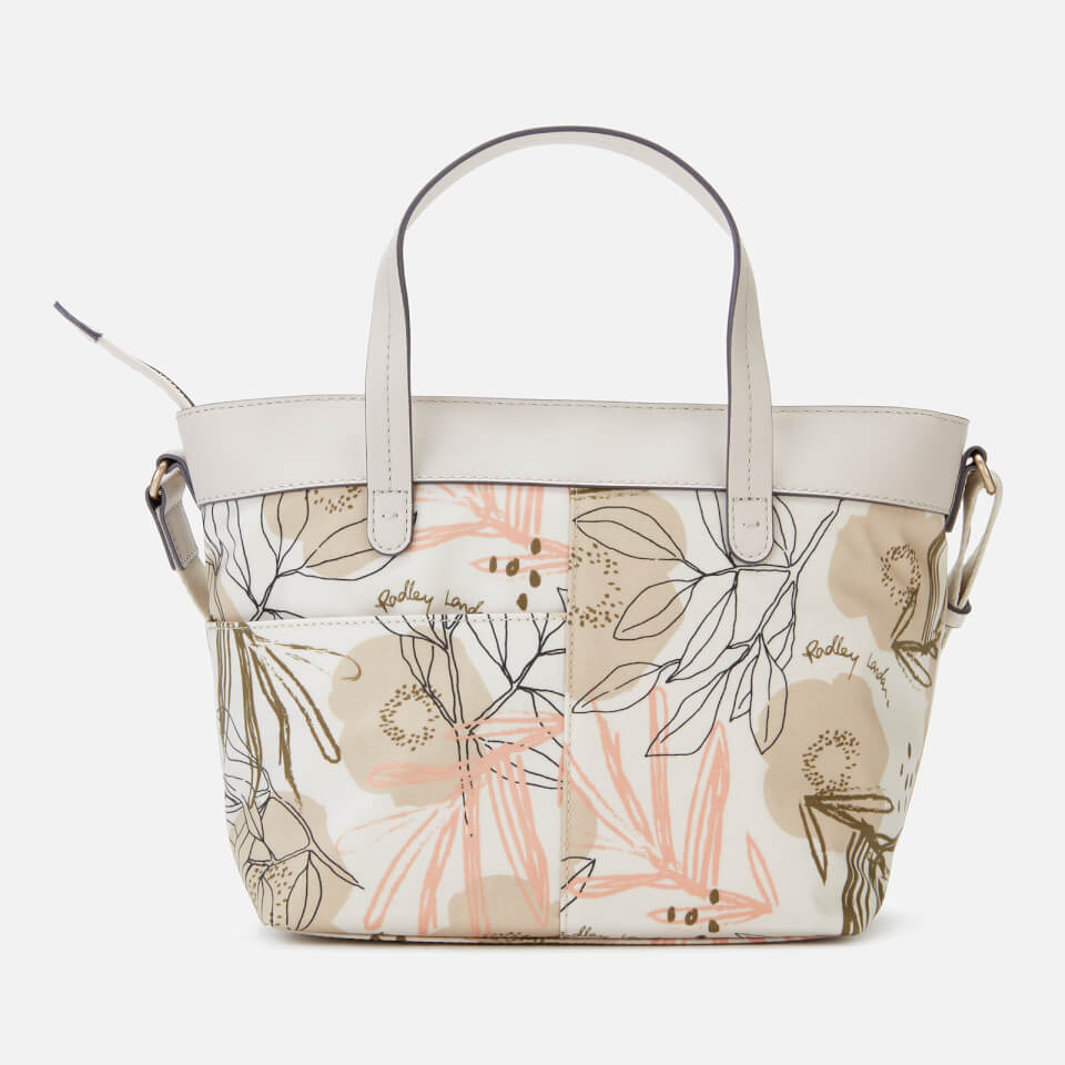 Radley Women's Desert Floral Medium Zip Top Multiway Bag - Chalk