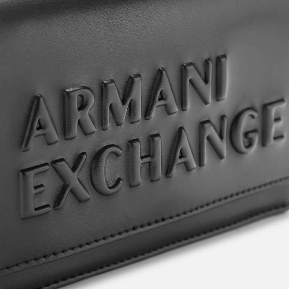 Armani Exchange Women's Maddie Debossed Waist Bag - Black