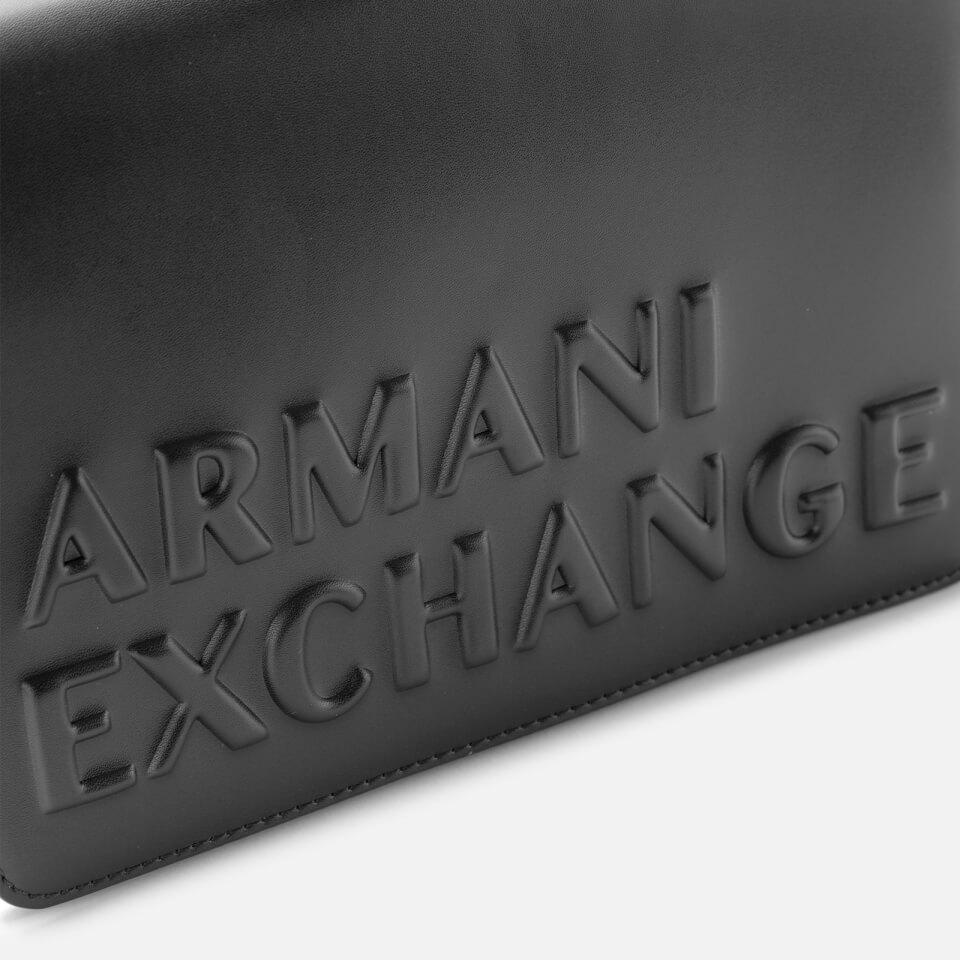 Armani Exchange Women's Maddie Debossed Shoulder Bag - Black