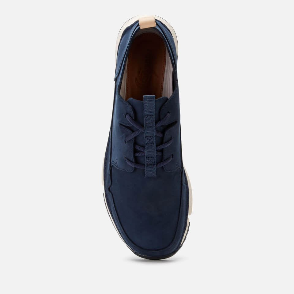 Clarks Men's Tri Solar Nubuck Trainers - Navy | Worldwide Delivery | Allsole