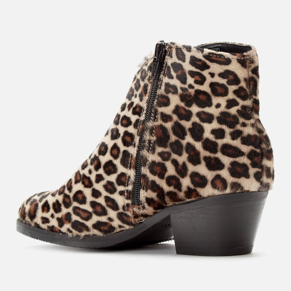 Clarks Women's Mila Myth Pony Heeled Ankle Boots - Leopard Print 