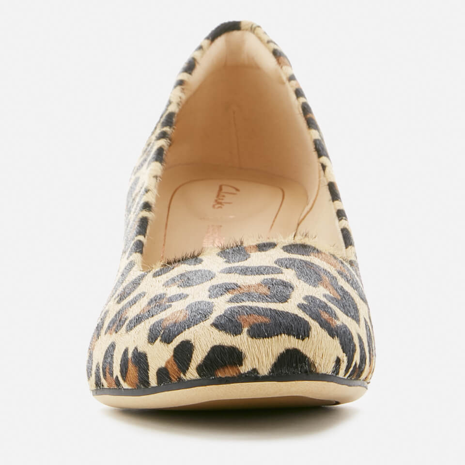 Clarks leopard print flats shop