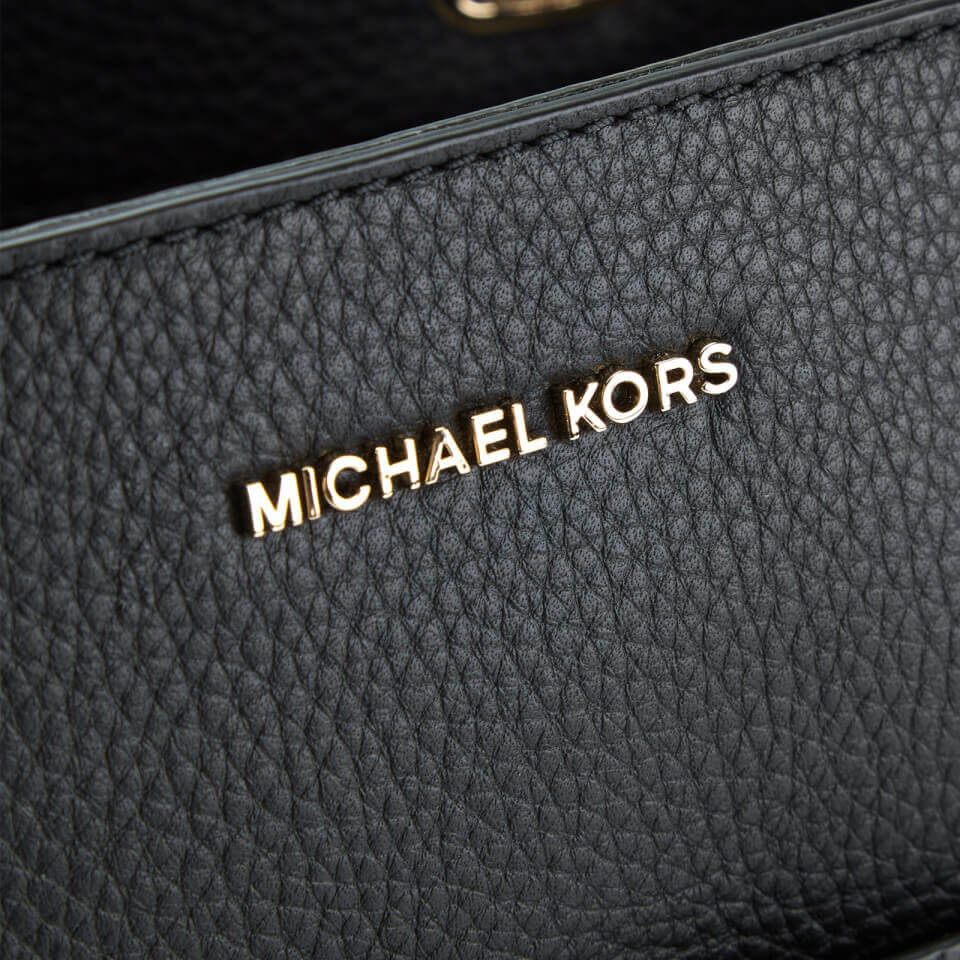 MICHAEL MICHAEL KORS Women's Bedford Medium Top Zip Pocket Tote Bag - Black