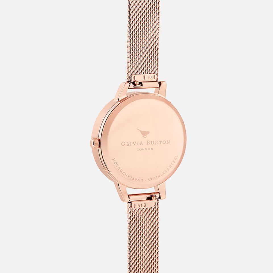 Olivia Burton Women's Celestial Boucle Mesh Watch - Rose Gold