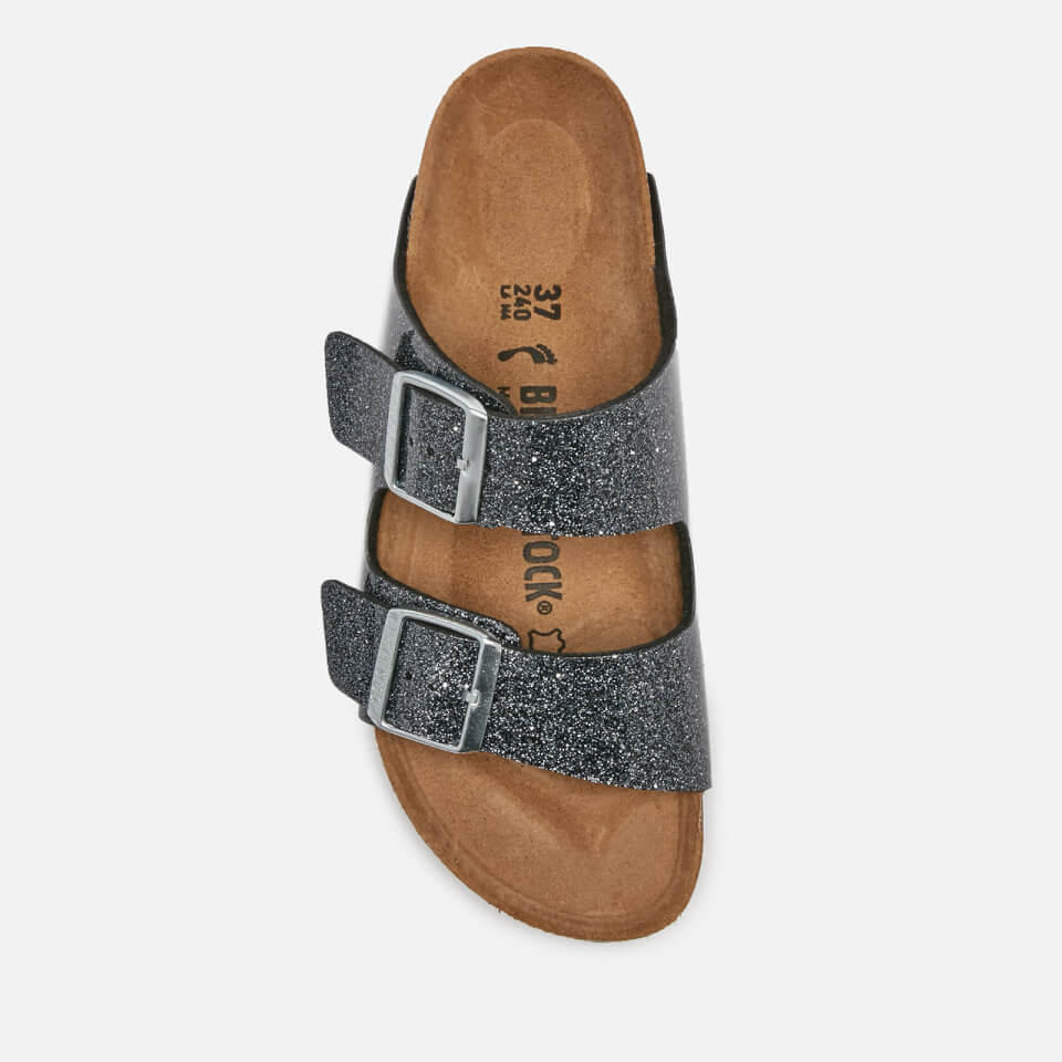 Birkenstock Women s Arizona Slim Fit Double Strap Sandals Cosmic Sparkle Anthracite