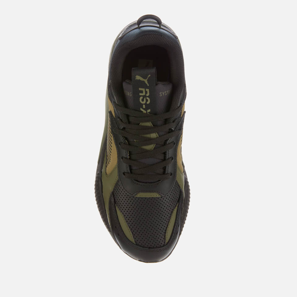 Puma Men s Rs X Hard Drive Trainers Puma Black Burnt Olive