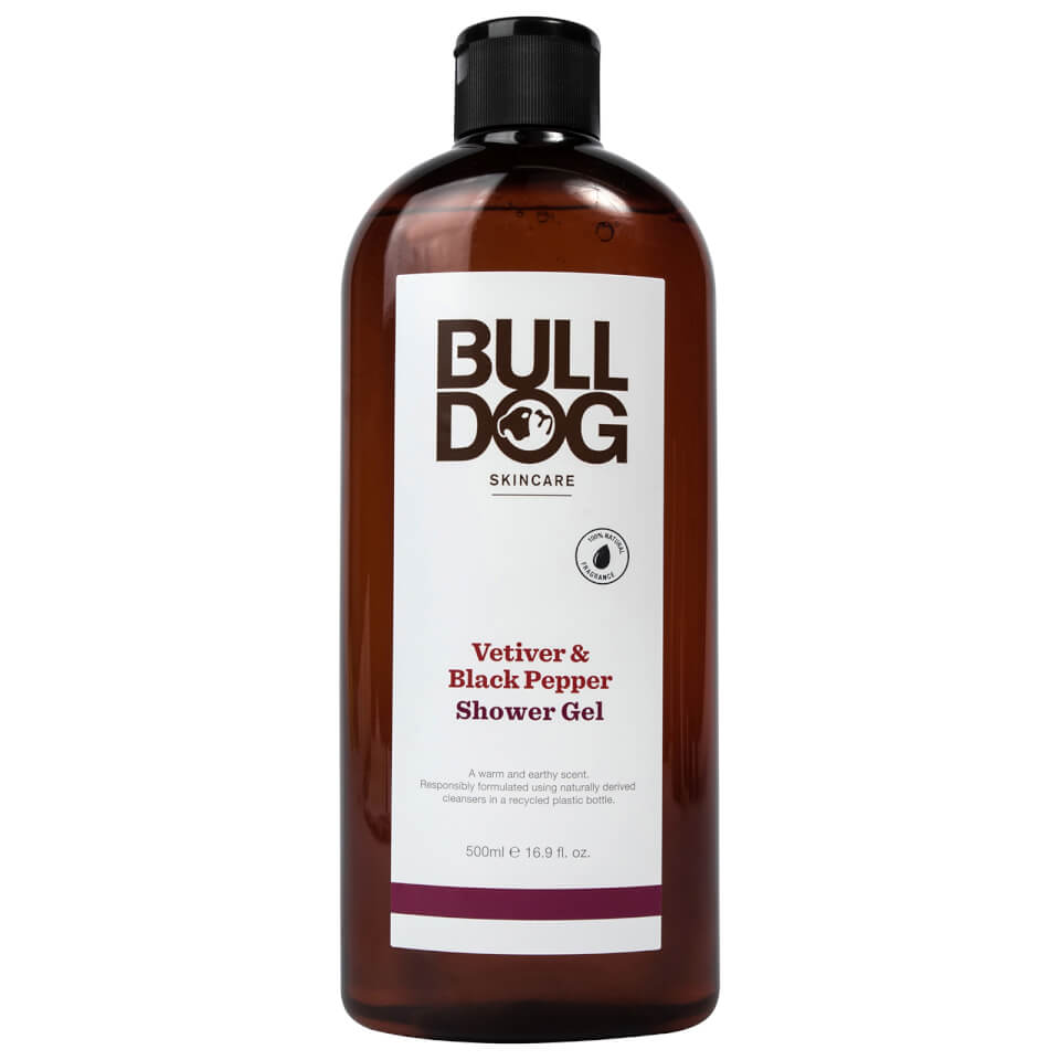 Bulldog Black Pepper & Vetiver Shower Gel 500ml