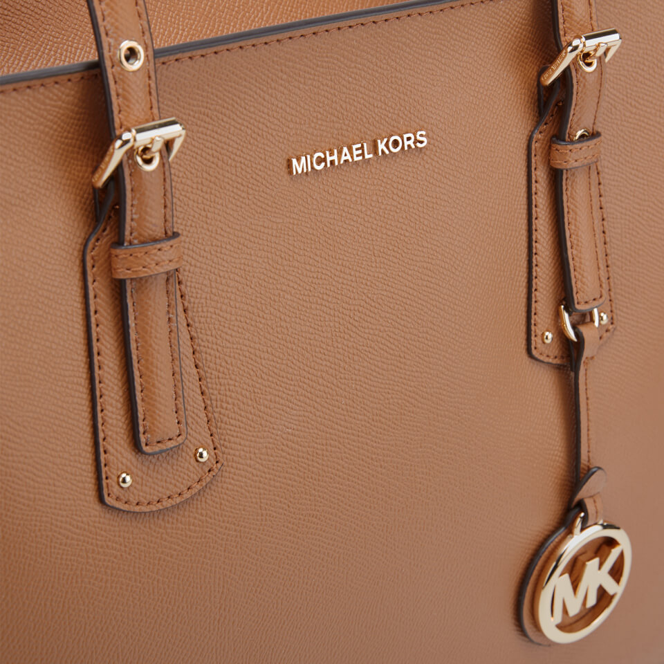 MICHAEL Michael Kors Women's Voyager Medium Top Zip Tote Bag - Acorn