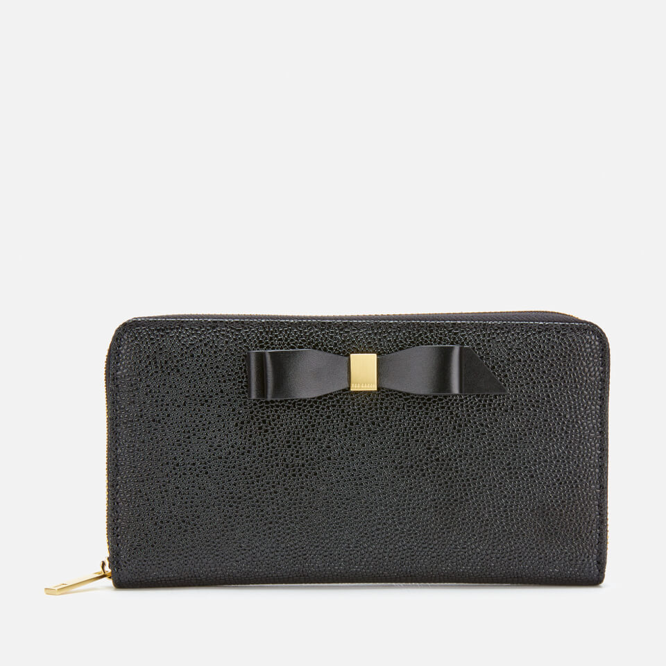 Ted Baker Women's Aine Bow Zip Around Matinee Wallet - Black