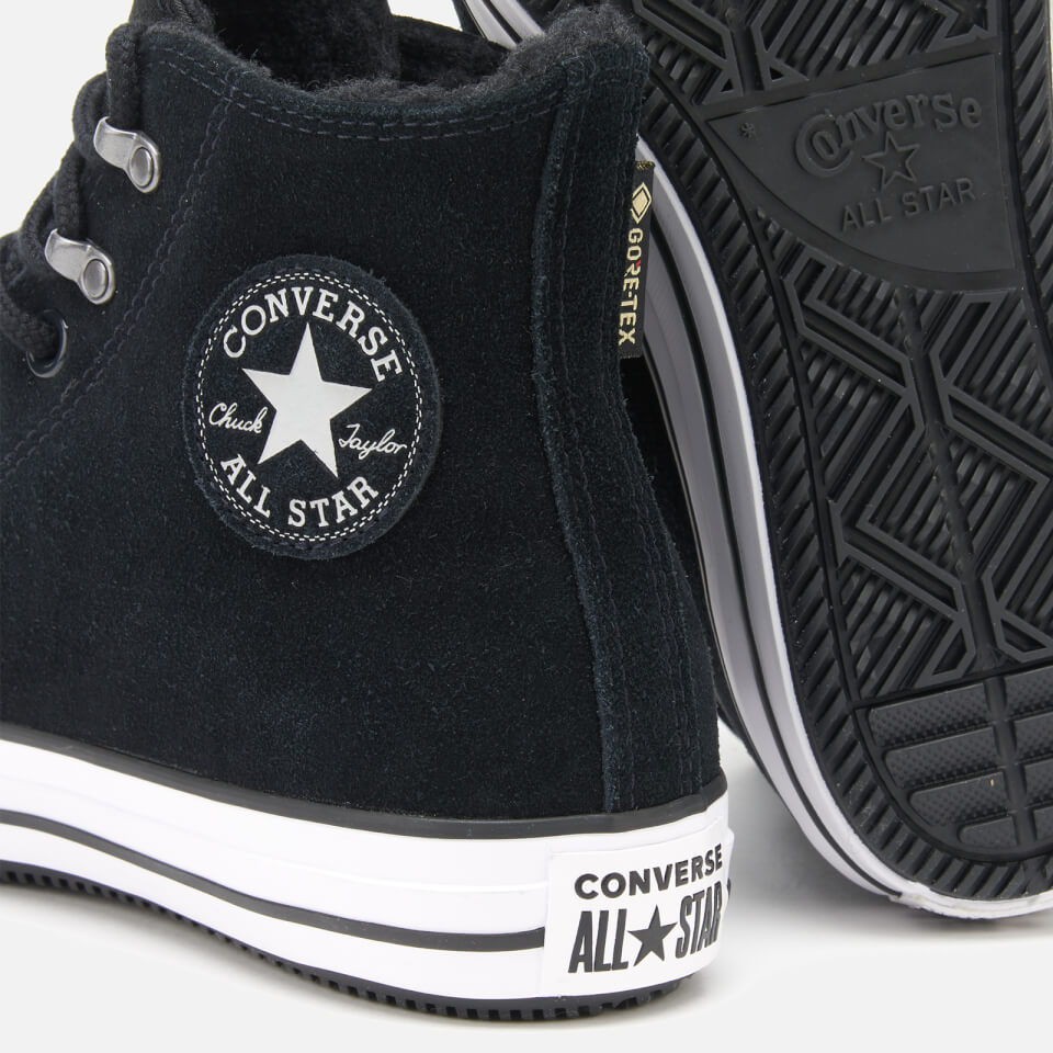 Converse Men s Chuck Taylor All Star Winter Waterproof Hi Top Trainers Black White Black Allsole