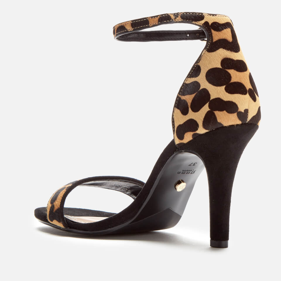 Dune Women s Mydro Leopard Print Barely There Heeled Sandals Leopard Allsole