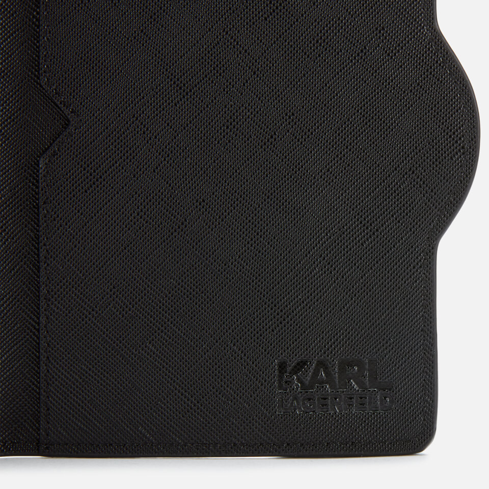 Karl Lagerfeld Women's K/Ikonik Passport Holder - Black