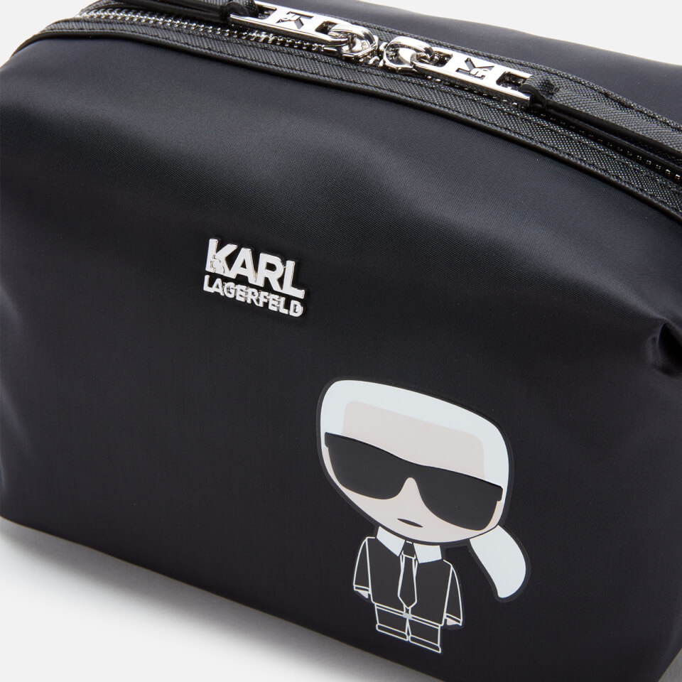 Karl Lagerfeld Women's K/Ikonik Wash Bag - Black