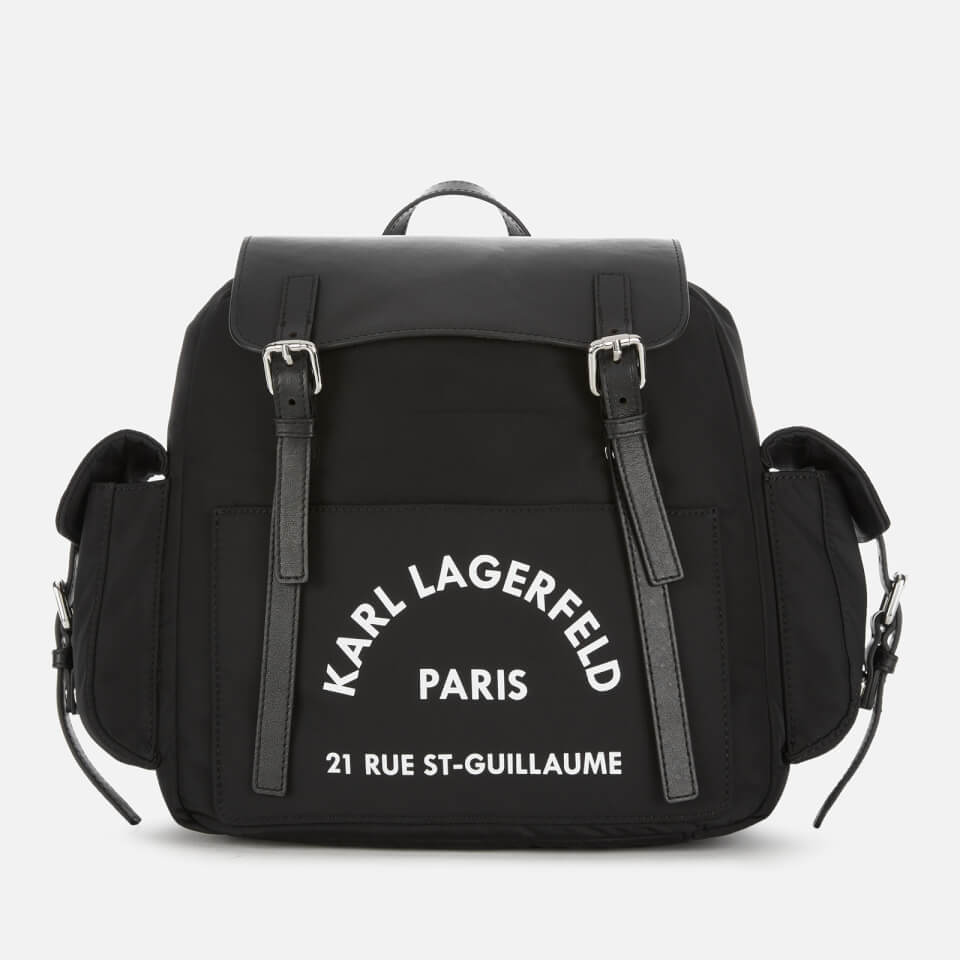 Karl Lagerfeld Women's Rue St. Guillaume Backpack - Black