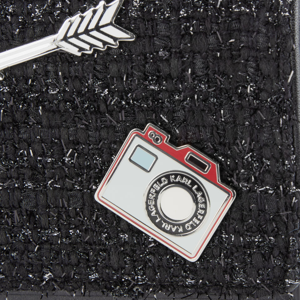 Karl Lagerfeld Women's K/Klassik Pins Wallet on Chain - Black