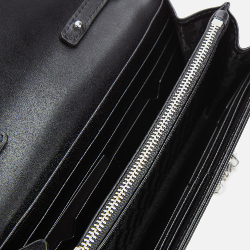 Karl Lagerfeld Women's K/Klassik Pins Wallet on Chain - Black