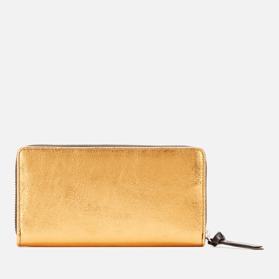 Vivienne Westwood Women's Anna Zip Round Wallet - Gold