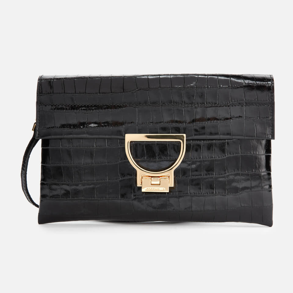 Coccinelle Women's Arlettis Croco Clutch Bag - Black