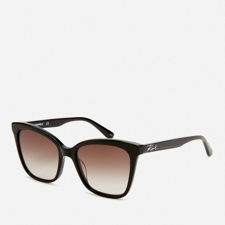Karl Lagerfeld Women's Butterfly Frame Sunglasses - Black