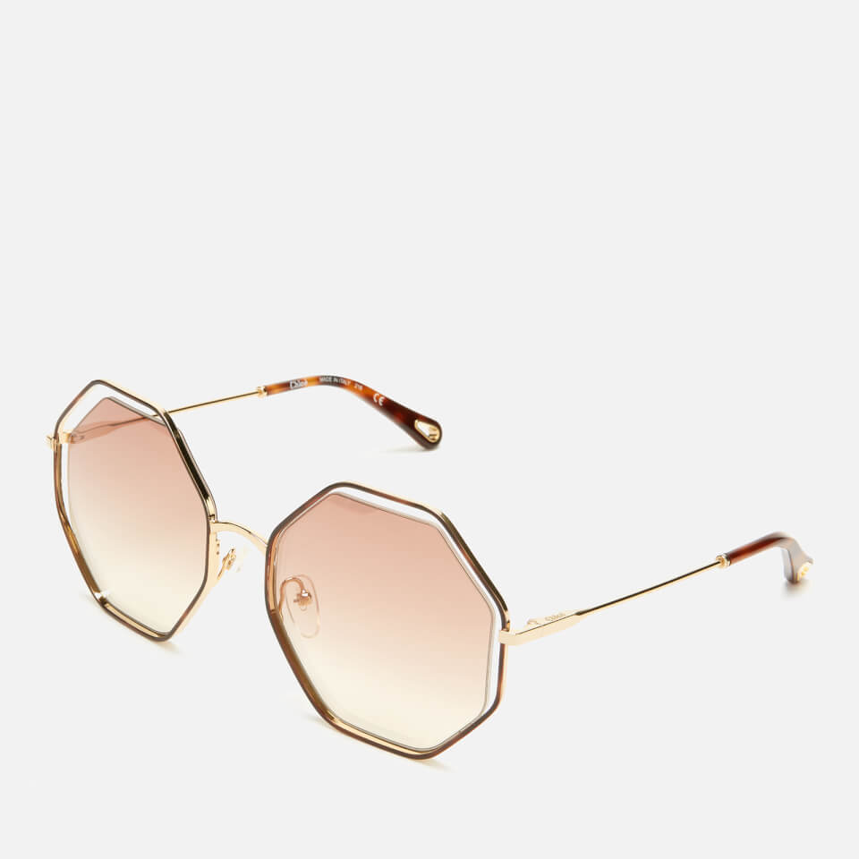 Chloé Women's Poppy Octagon Frame Sunglasses - Havana/Peach