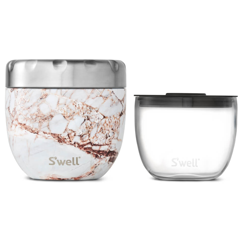 S'well Eats 2 in 1 Calacatta Gold Nesting Food Bowl 21.5oz