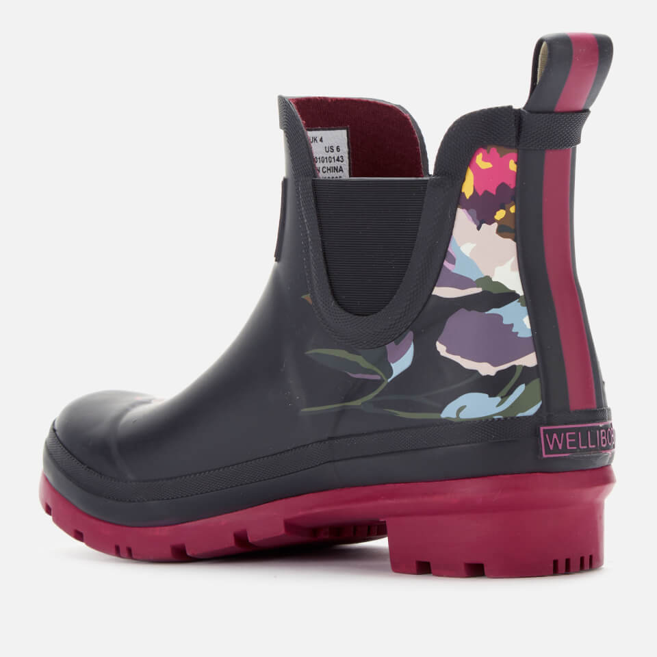 Navy Floral Joules Ankle Wellies Size Printed Wellies Joules Ankle