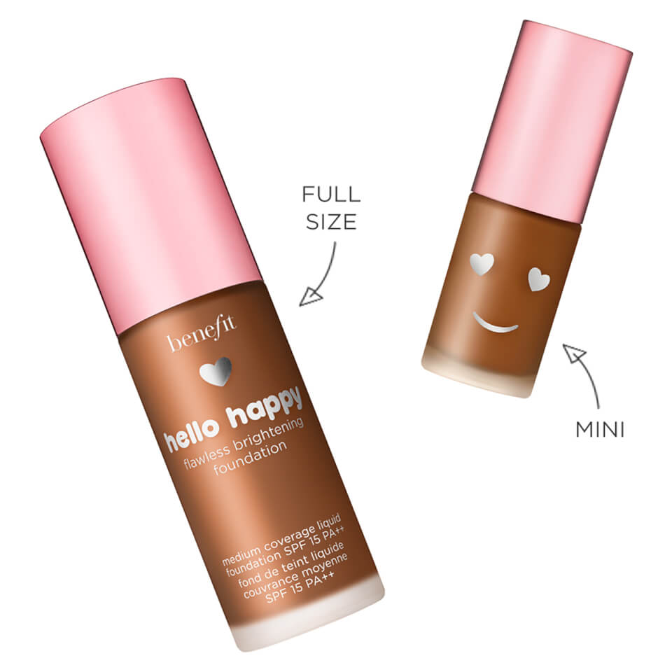 benefit Hello Happy Flawless Brightening Foundation Mini SPF15 Shade 11 Dark Neutral