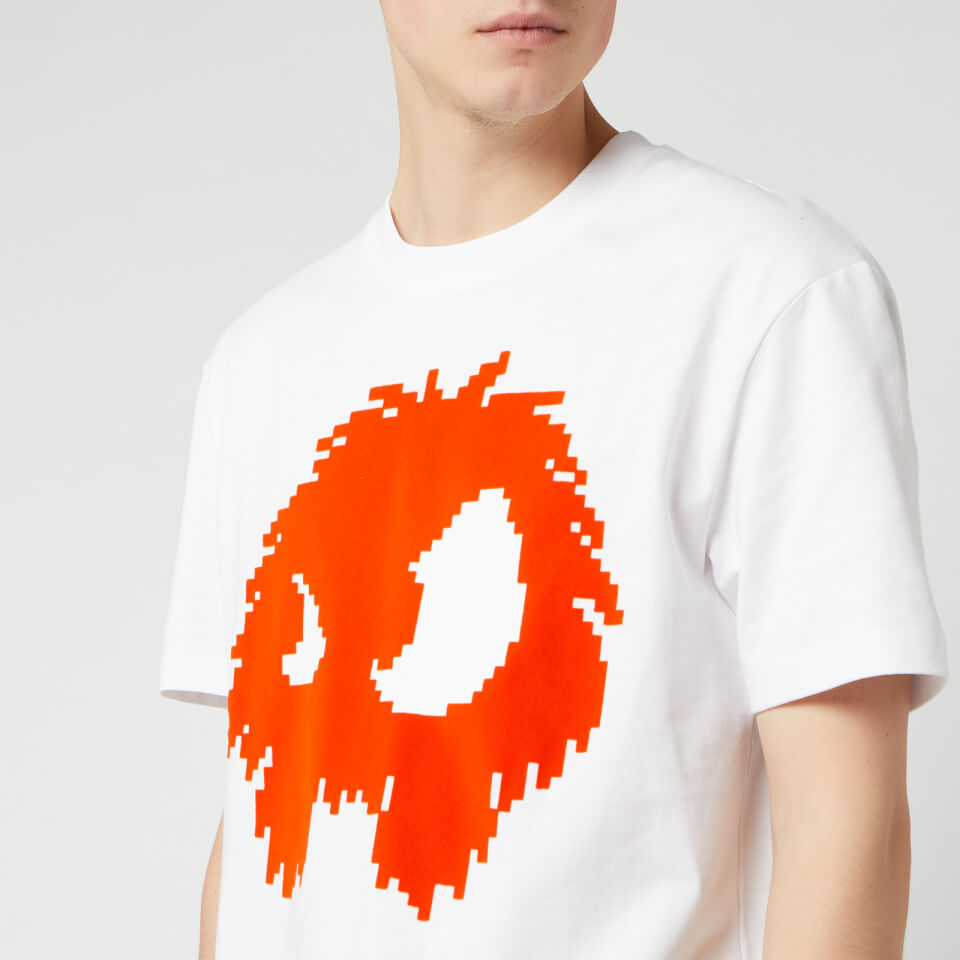★alexander mcqueen★ Off Shoulder T-Shirt White 669510Q1AV4 Alexander McQueen Women's Deconstructed Off Shoulder Shirt