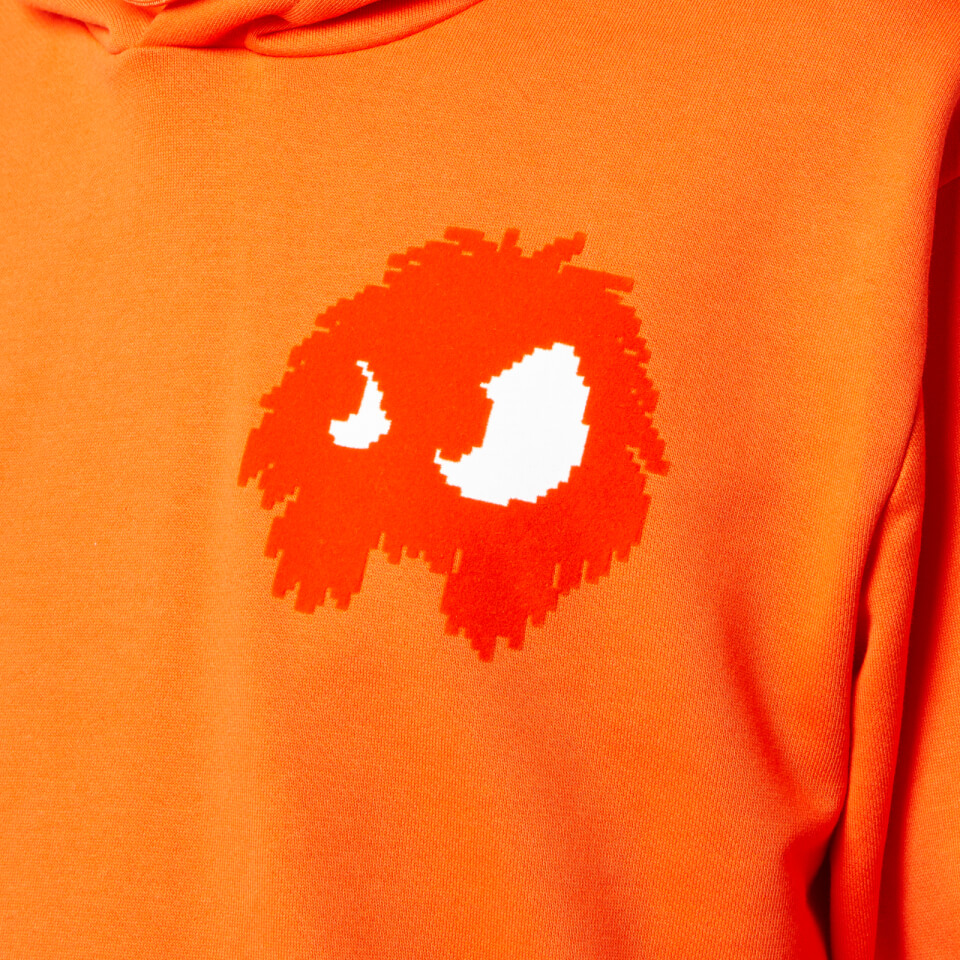 McQ Alexander McQueen Men s Pullover Large Monster Hoodie Electric Orange Coggles