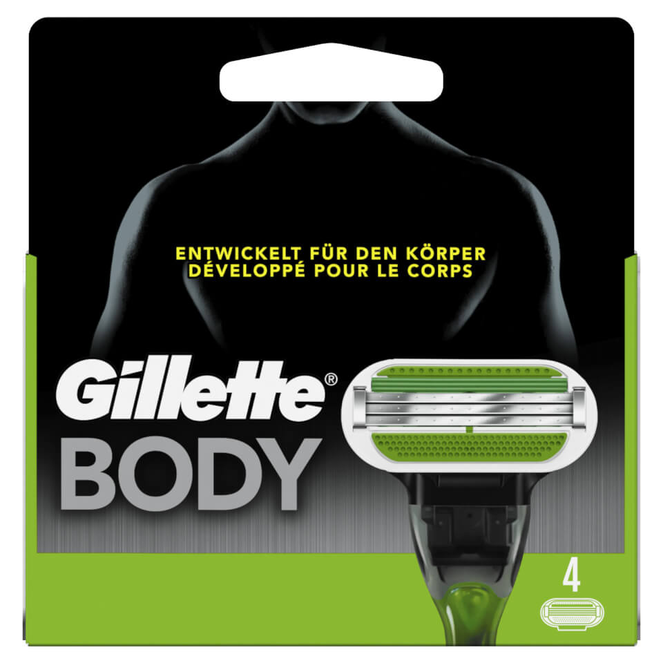 Gillette Men's Body Razor Blades - 4 Count